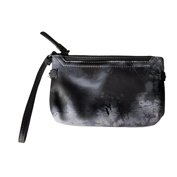 Vera Wang‎ Black Gray Wristlet Clutch Bag Handbag Purse - Picture 1 of 15